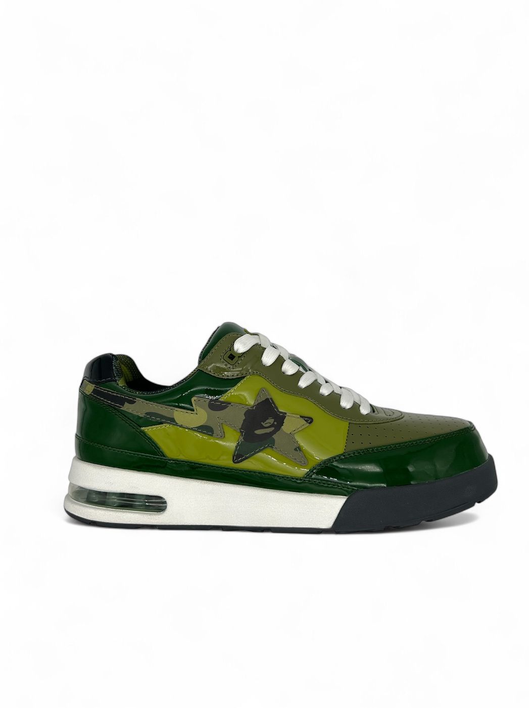 A Bathing Ape Bape Road Sta Patent 'Leather Green' (2022)